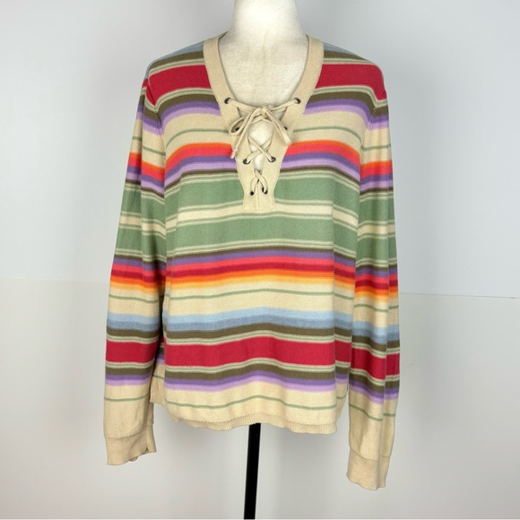 Chaps multicolour striped pullover - Picture 3 of 9